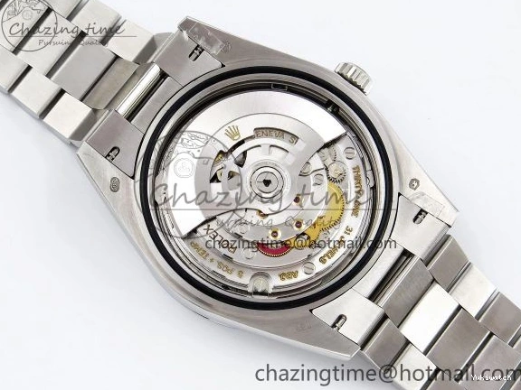 Weight) DayDate Ice JDF Steel 40 904L on SS VR3255 Bracelet Textured Blue President V3 (Gain Dial 0114